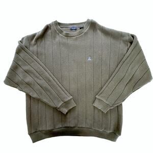 IZOD Sweater Men's XL Cotton Wide Knit Preppy Classic Ivy League Collegiate Fall